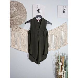 Six Degrees Olive Green Tunic Tank